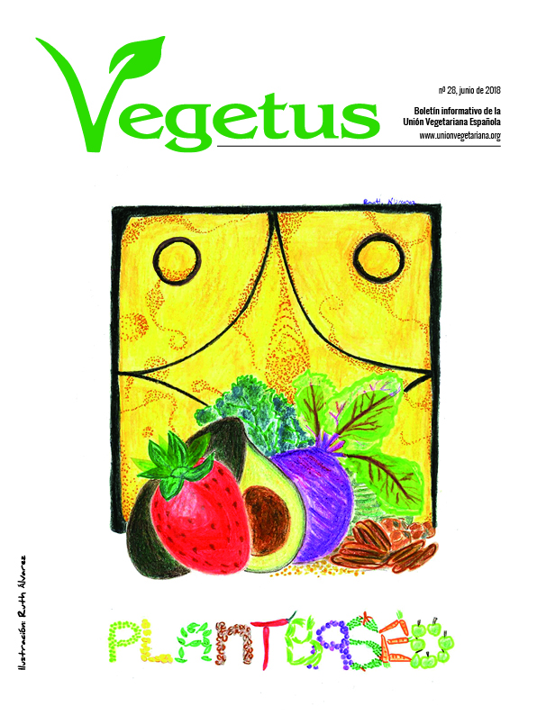 Revista con información vegetariana